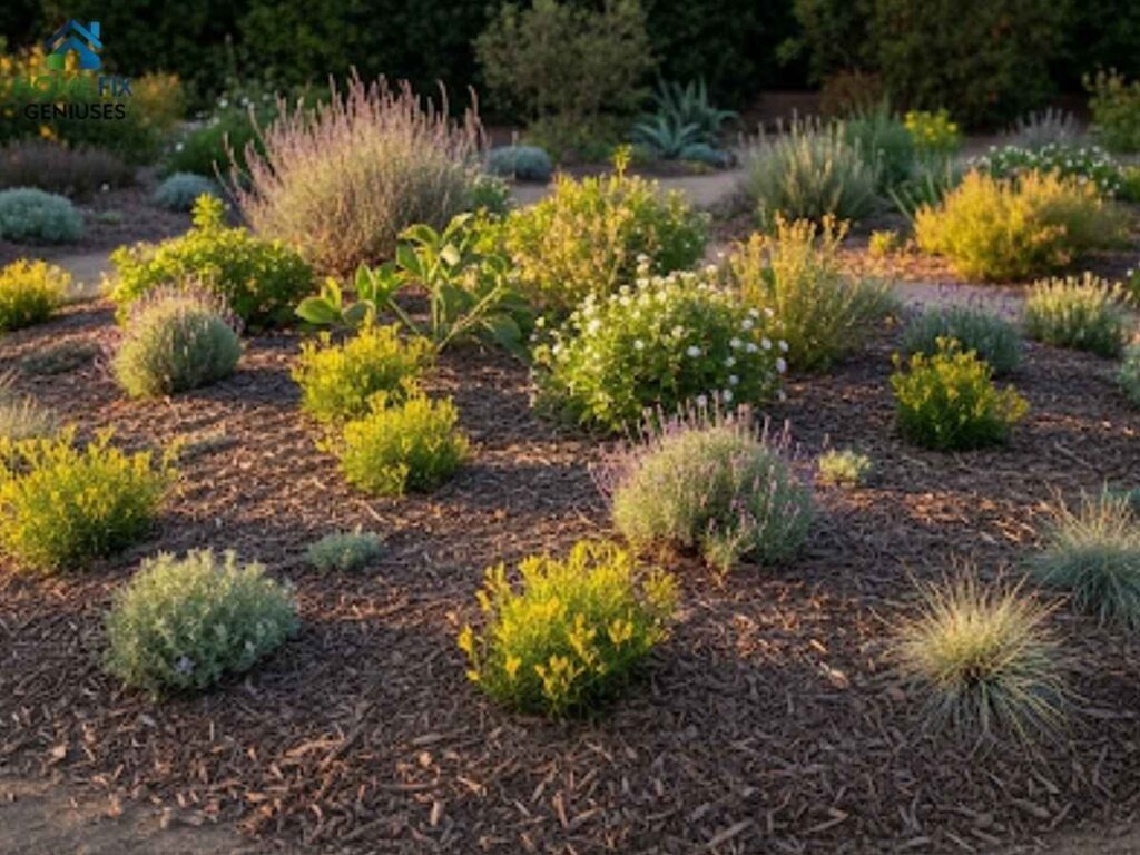 Preparing Your Chicago Garden for Harsh Winters in Los Angeles 2 Mulched and covered Los Angeles garden bed preparing for winter with local plant varieties
