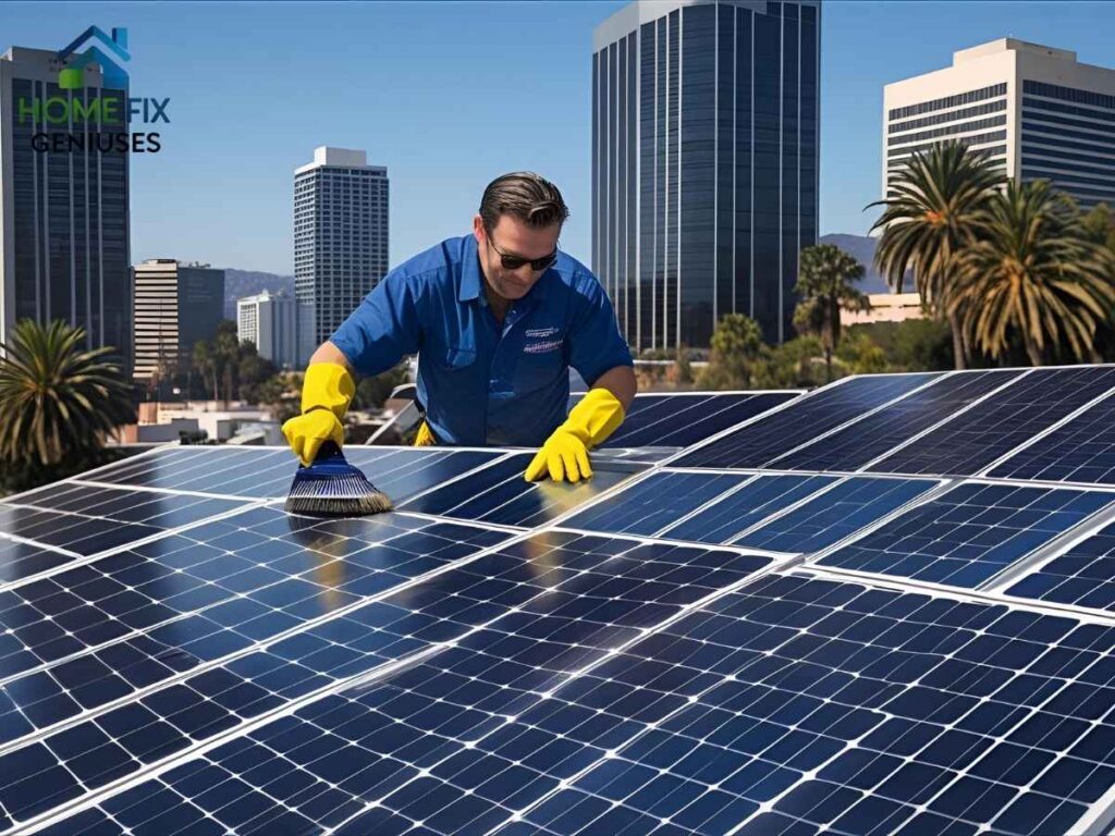 Tower District Solar-Panel Cleaning Schedules in Los Angeles 1 Solar-panel cleaning service in Tower District Los Angeles for maximum energy efficiency