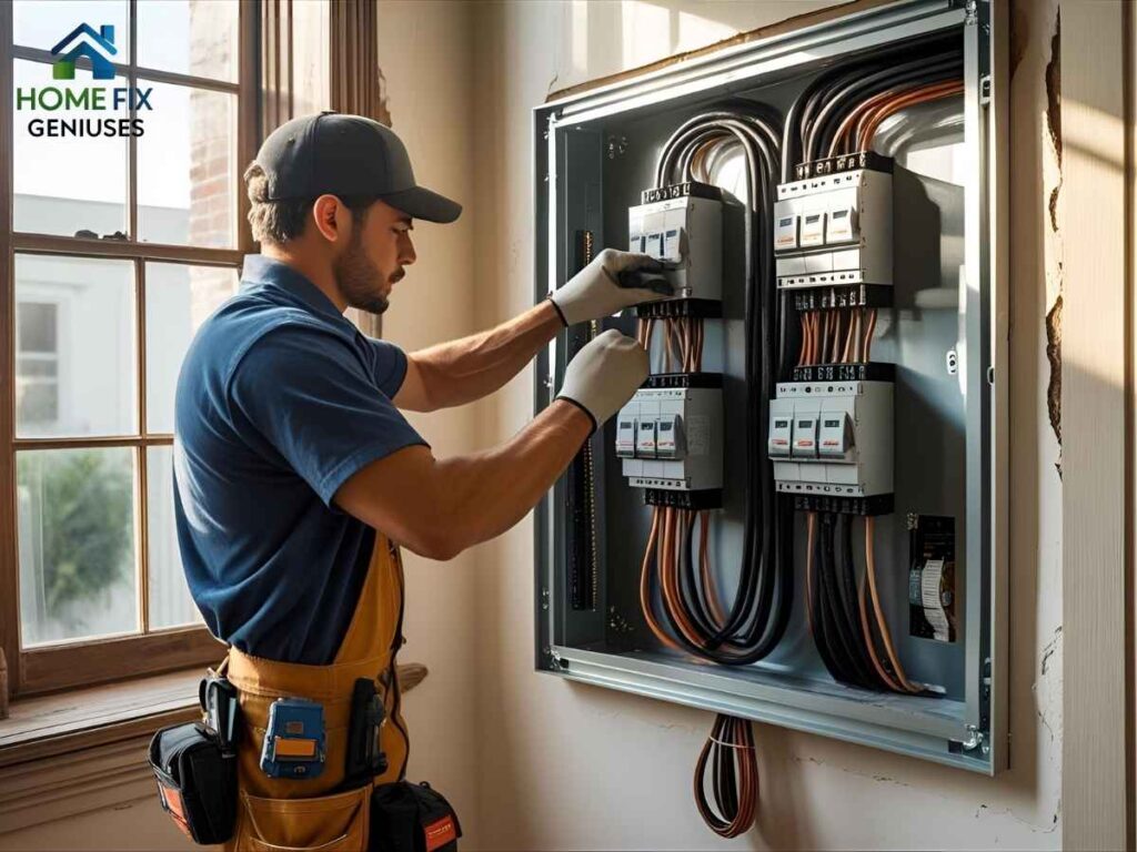Mountain View Panel Upgrades for 100-Year-Old Homes in Los Angeles 2 New electrical panel installation in a 100-year-old Los Angeles residence