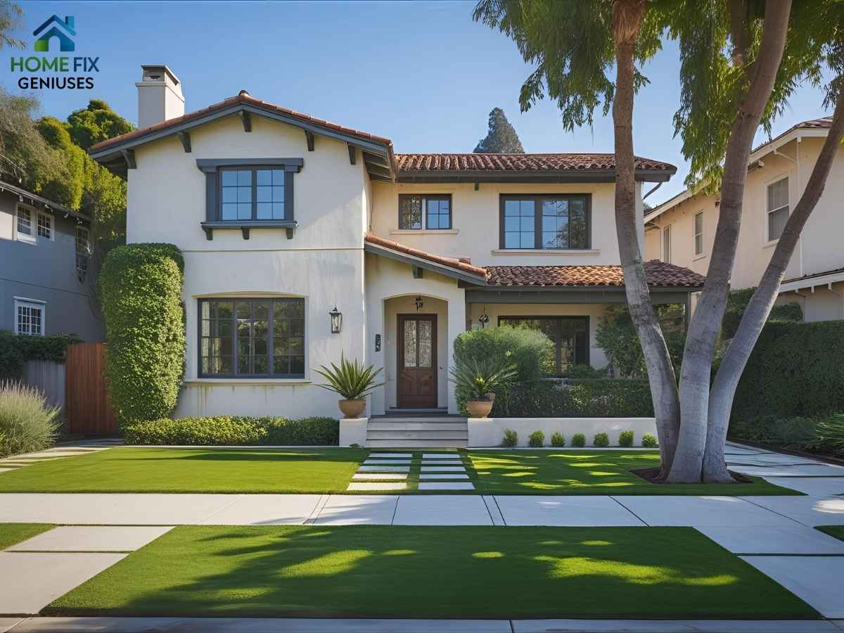 Professional pressure washing of a Redwood Street home in Los Angeles to preserve exterior surfaces
